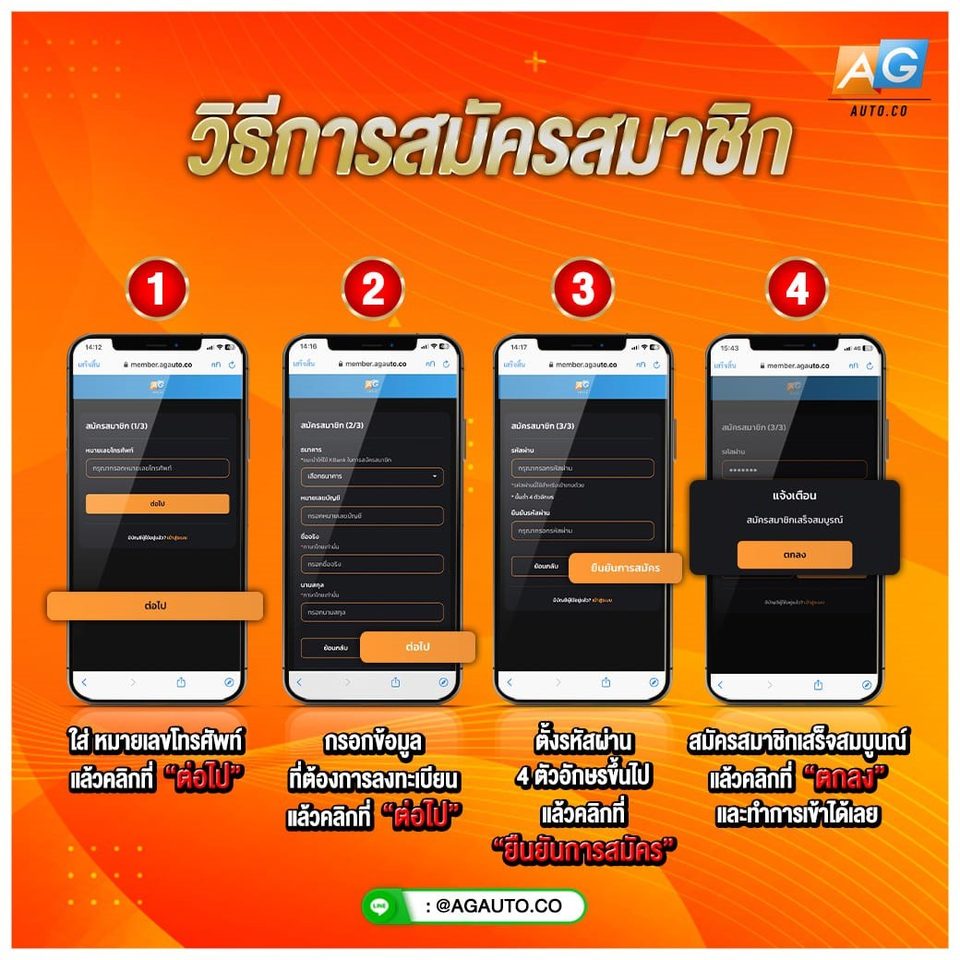วิธีสมัครสมาชิก AGME